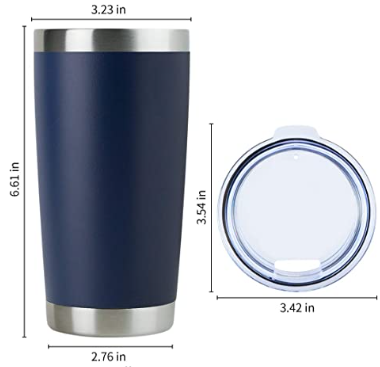 Wilton Warriors Youth Football 20oz Drink Tumbler - Choose your logo - Fundraiser