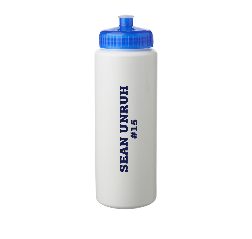 Wilton Warriors 32oz Plastic Water Bottle with Optional Name on Back