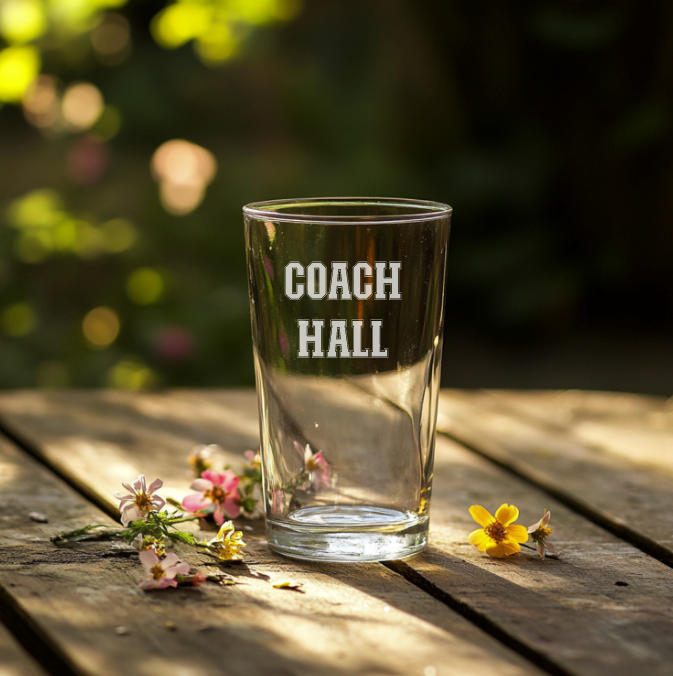 Wilton Warriors 16oz Pint Glass - Engraved