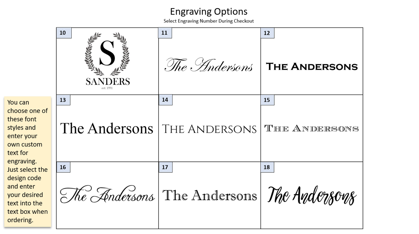 Personalized Acacia and Marble Serving Platter