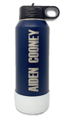 Wilton Warriors 32oz Water Bottle - Laser Engraved