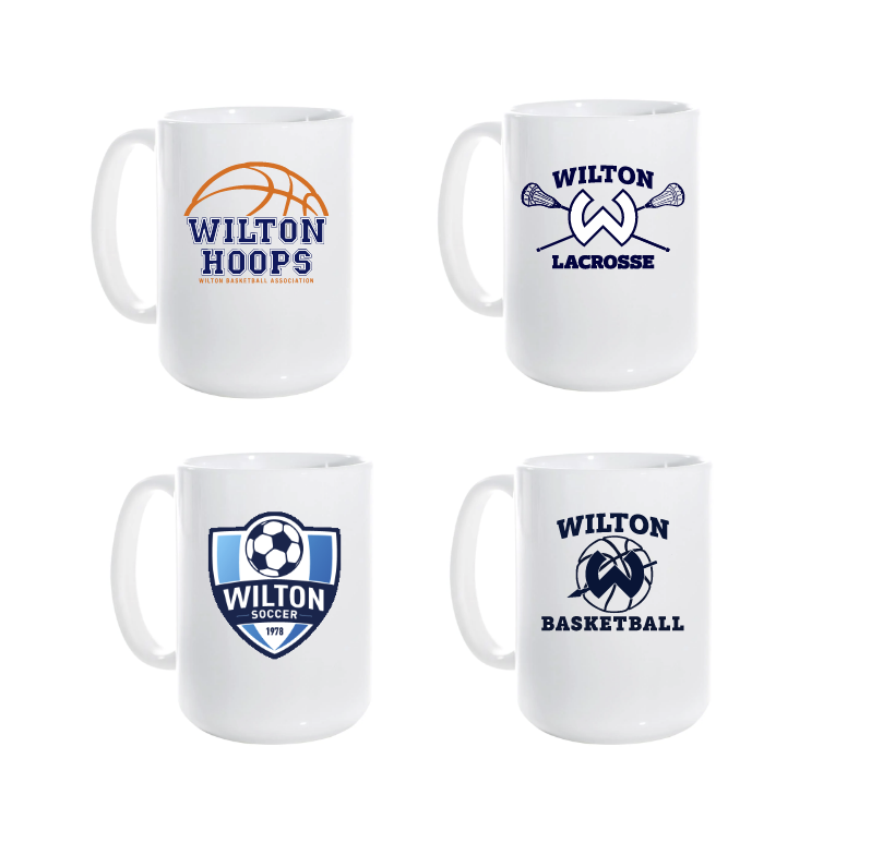 Wilton Warriors Coffee Mug - Choose Your Favorite Logo!
