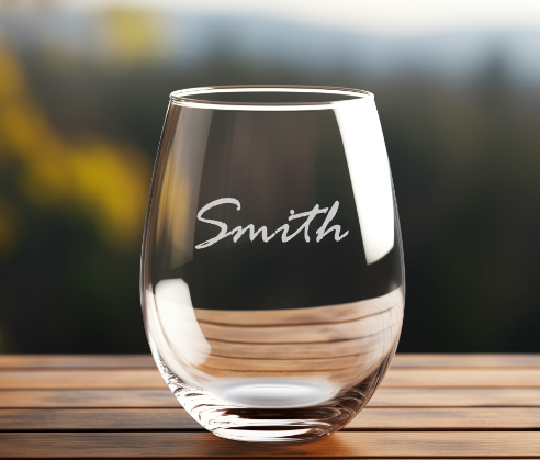 Wilton Warriors 21oz Stemless Wine Glass - Engraved