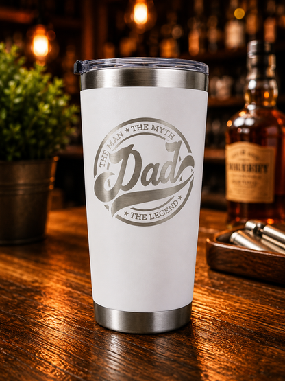 Father's Day - 20oz Drink Tumbler - Choose Your Engraving